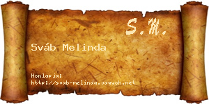 Sváb Melinda névjegykártya
